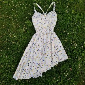 VTG 70s Primary Colors Summer Disco Dress